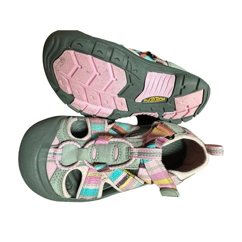 EUC KEEN Newport H2 Pink and Blue Sport Sandals Toddler Sz 12